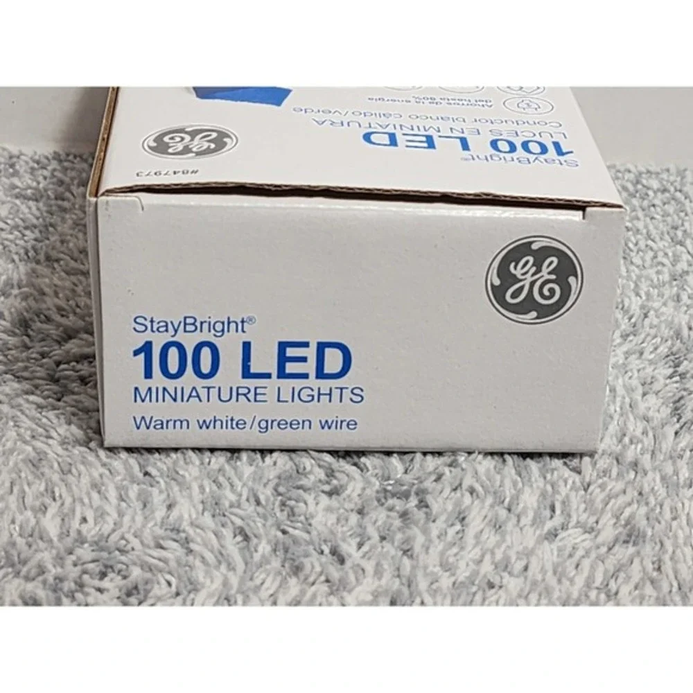 2 Pack - GE StayBright 100 Count‎ LED Warm White Miniature String Lights 24.7 ft